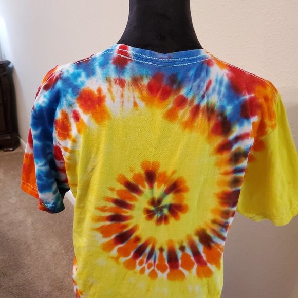 Tie dye boho bohemia style unisex T shirt size M. 100% soft cotton - Picture 8 of 11